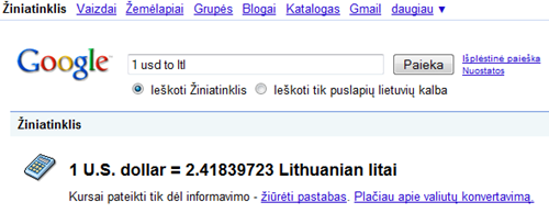 valuta google