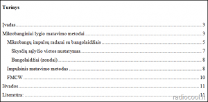 Kaip Word’e padaryti (įterpti) automatinį turinį (Office 2007) image