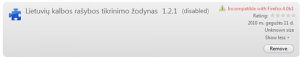 Firefox 4.0 plėtinių (extensions) suderinamumas image