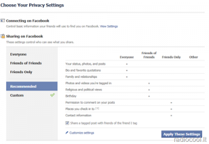 Facebook privatumo nustatymai ir draugų sąrašai praktiškai image