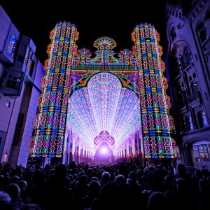 55 000 LED katedra Cathedral-of-Lights