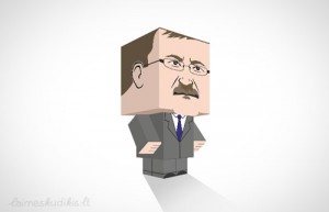 Popierinis politiko Viktoro modelis Viktoras