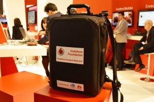 Avarinis GSM tinklas kuprinėje voda-1